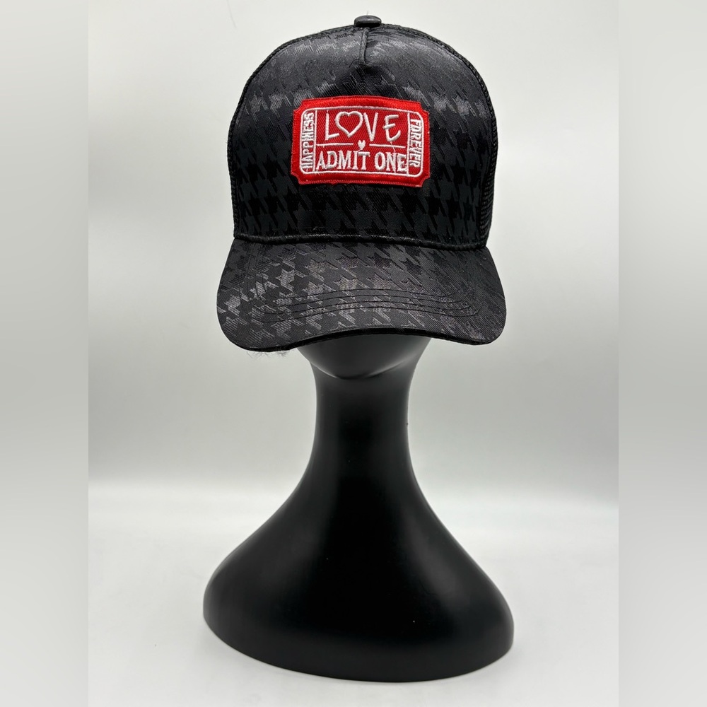 Love Admit One Women's Houndstooth Trucker - Picture 5 of 5